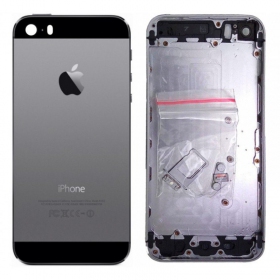 Apple iPhone 5S Rückseite Akkudeckel Grau (space grey) (gebraucht grade B, original)