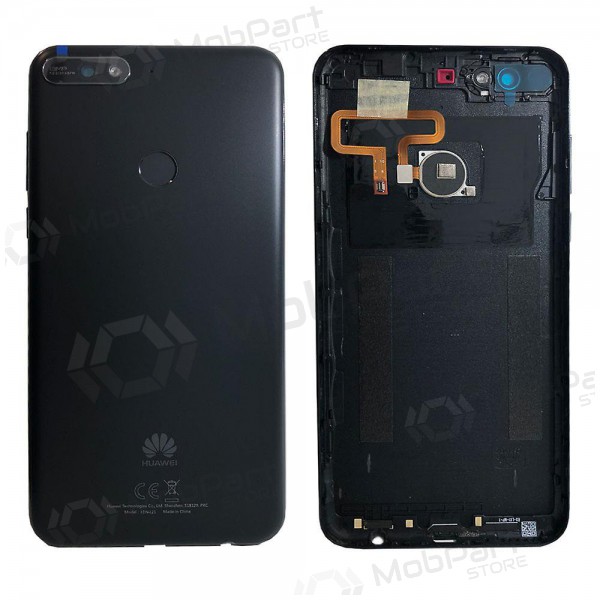 Huawei Y7 Prime 2018 Rückseite Akkudeckel (Schwarz) (gebraucht grade B, original)