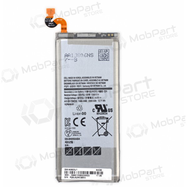 Samsung Galaxy Note 8 Batterie, akumuliatorius (BBN950ABE) Samsung Galaxy Note 8 Batterie, akumuliatorius (BBN950ABE)