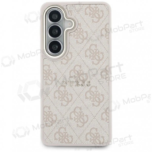 Samsung Galaxy S26 hülle - Guess PU Leather 4G Gold Frame Magnetic (rosa)