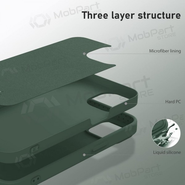 Apple iPhone 14 Pro Max Handyhülle „Nillkin Silicone“ (Dunkelgrün)