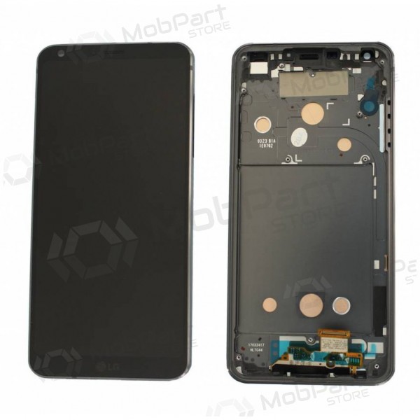 LG H870 G6 Display (Schwarz) (mit Rahmen) (service pack) (original)