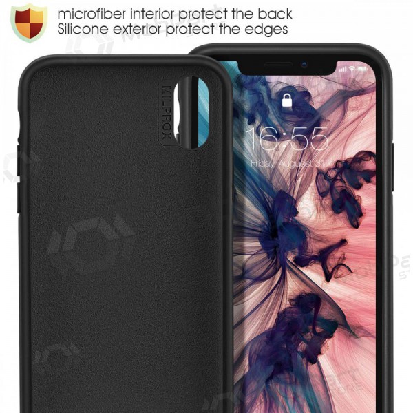 Apple iPhone 12 Pro Max hülle - Liquid Silicone - 1.5mm (schwarz)