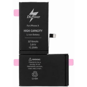 Apple iPhone X Akku, Batterie Di-Power 3216 mAh (erhöhte Kapazität)