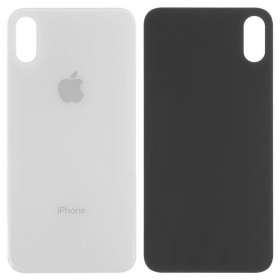 Apple iPhone XS Rückseite Akkudeckel (Silbrig) (bigger hole for camera)
