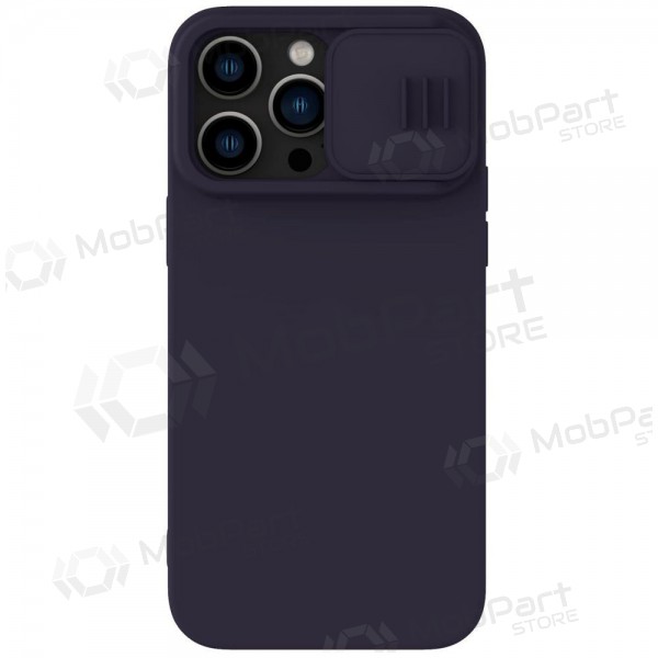 Apple iPhone 14 Pro Handyhülle „Nillkin Silicone“ (tamsiai Violett) Apple iPhone 14 Pro Handyhülle „Nillkin Silicone“ (tamsiai Violett)