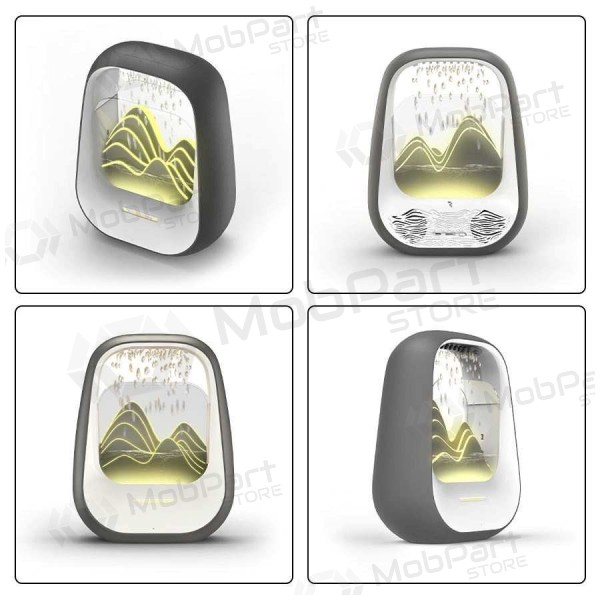 Entspannender Bluetooth-Lautsprecher mit RGB-Beleuchtung Relaxing Rain schwarz.