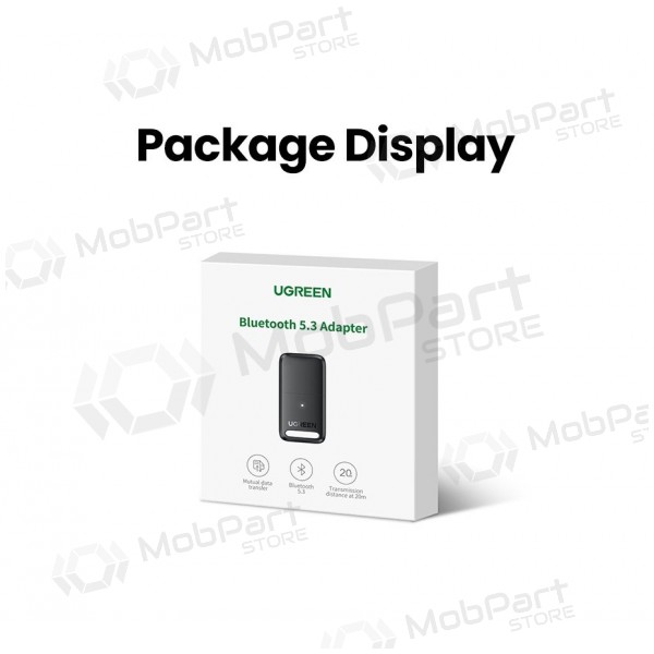 Bluetooth-adapter Ugreen CM591 USB-A Bluetooth 5.3 schwarz