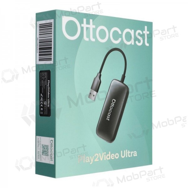 Drahtloser CarPlay/Android Auto Adapter Ottocast Play2Video Ultra schwarz