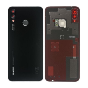 Huawei P20 Lite Rückseite Akkudeckel Schwarz (Midnight Black) (gebraucht grade C, original)