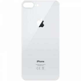 Apple iPhone 8 Plus Rückseite Akkudeckel (Silbrig) (bigger hole for camera)