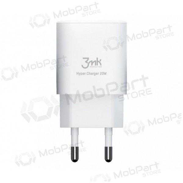 Ladegerät 3MK HyperCharger 20W 1xUSB-C + 1xUSB-A PD/QC