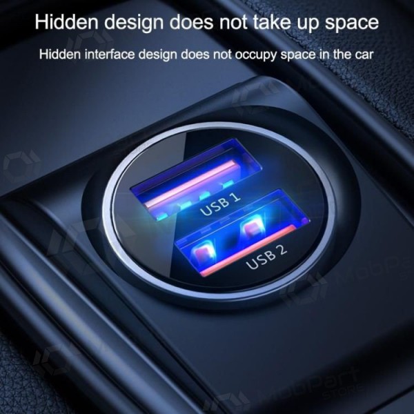 Ladegerät automobilinis Joyroom C-A09 2xUSB (SCP, PD, AFC) 3.0 30W (Schwarz)