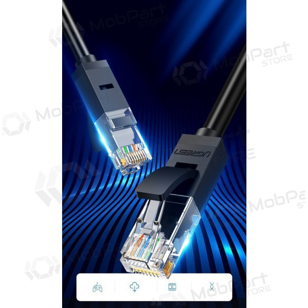 Kabel Ugreen RJ45 Cat 6 UTP 1000Mbps 2.0m (Schwarz)