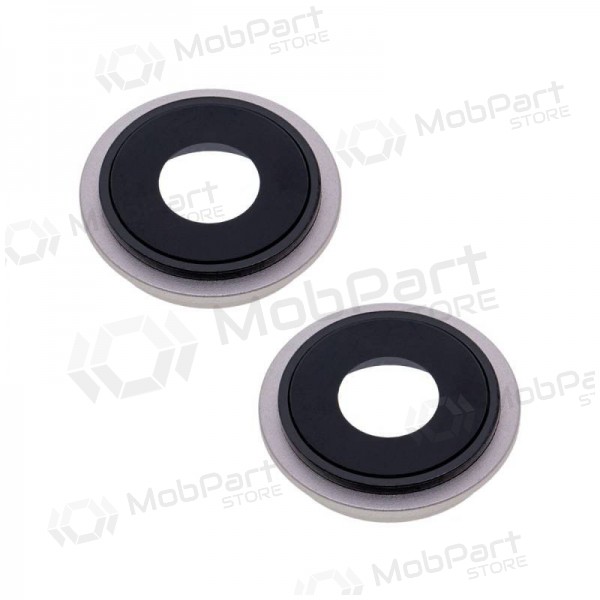 Apple iPhone 13 Kameraglas (2Stck) (Weiß) (mit Rahmen)