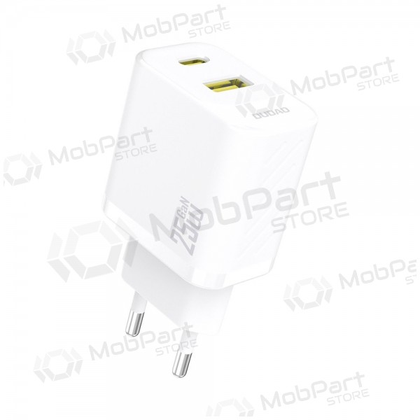 Telefonladegerät Dudao A26T 25 W GaN USB-C + USB-A weiß