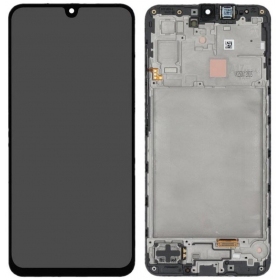 Samsung Galaxy A17 4G bildschirm (schwarz) (mit rahmen) (original)