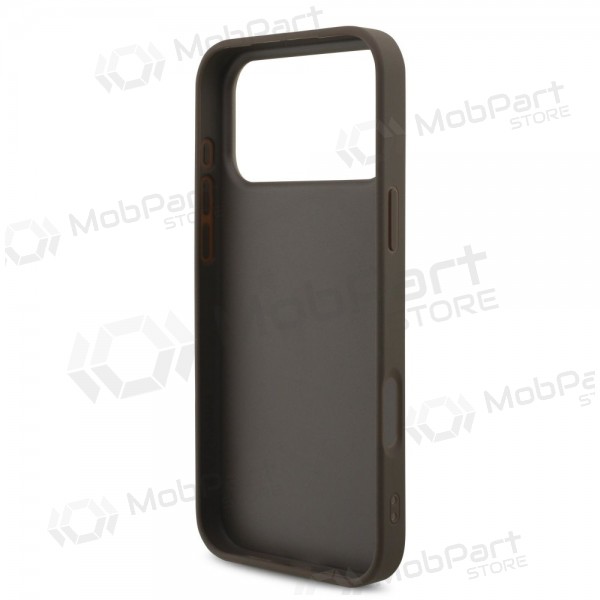 Apple iPhone 17 Pro Max hülle - Guess PU 4G Metal Logo (braun)