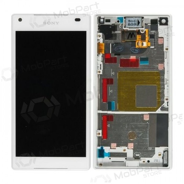 Sony E5803 / E5823 Xperia Z5 Compact Display (Weiß) (mit Rahmen) (gebraucht grade B, original)