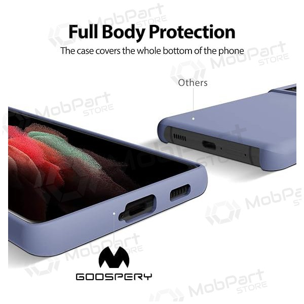 Samsung Galaxy A55 Handyhülle Mercury Silikonhülle (lavendelgrau)