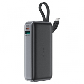 externe Batterie Power Bank Acefast M7-10000 PD30W With Cable 10000mAh Schwarz