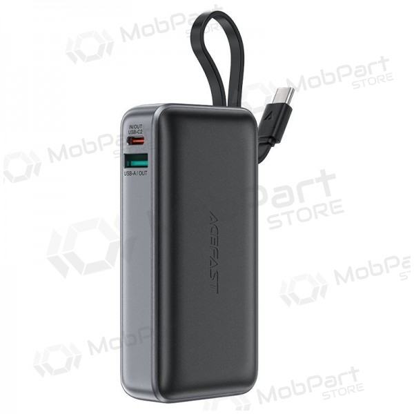 externe Batterie Power Bank Acefast M7-10000 PD30W With Cable 10000mAh Schwarz