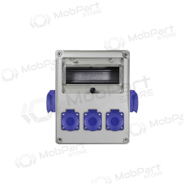 Pawbol B.1812-S skydas su kištukiniais lizdais (8mod., 16A 230V)