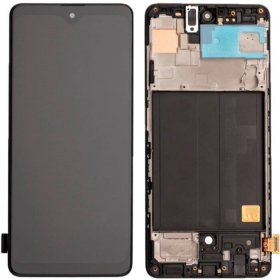 Samsung Galaxy A51 Display (Schwarz) (mit Rahmen) (original)