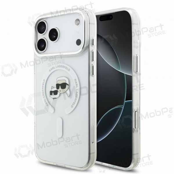 Apple iPhone 18 Pro Max hülle - Karl Lagerfeld IML K&CH Heads Metal Frame MagSafe (transparent)