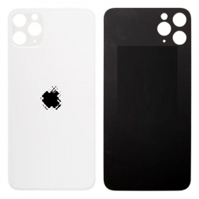 Apple iPhone 11 Pro Max Rückseite Akkudeckel (Silbrig) (bigger hole for camera)