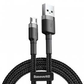 USB Kabel Baseus Cafule Type-C 2.0m 2.0A (Grau-Schwarz) CATKLF-CG1
