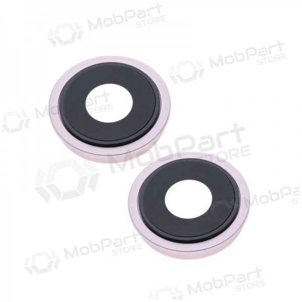 Apple iPhone 13 Kameraglas (2Stck) (Rosa) (mit Rahmen)