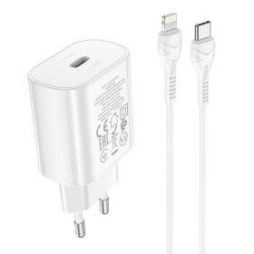Telefonladegerät Hoco N22 25 W USB-C mit Lightning-Kabel 1 m weiß