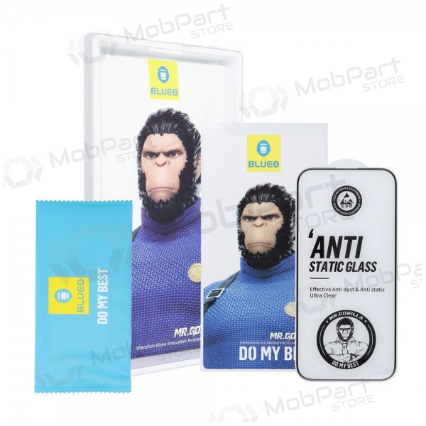 LCD apsauginis stikliukas 5D Mr. Monkey Glass (Strong Lite) Samsung S937 S25 Edge Schwarz