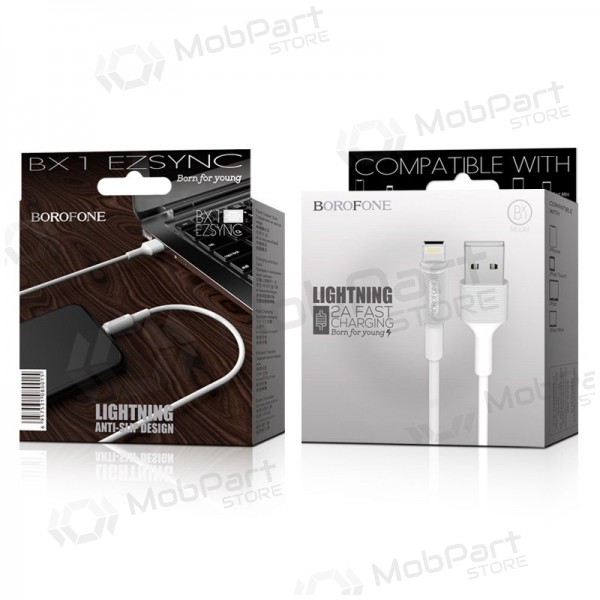 USB Kabel Borofone BX1 Lightning 1.0m (Weiß)