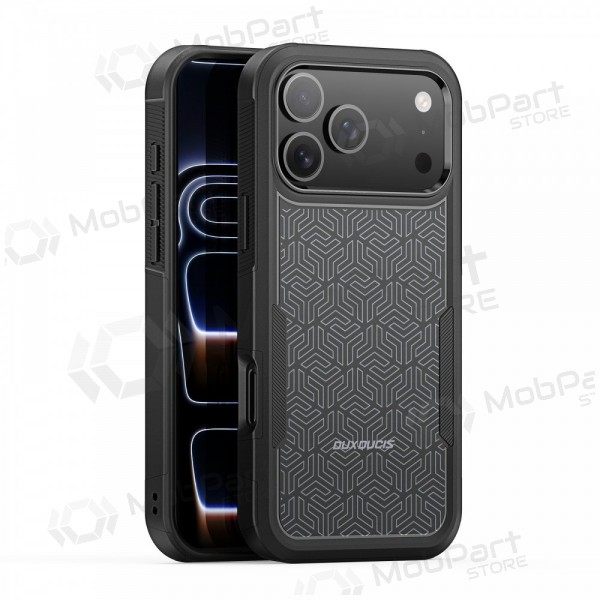 Apple iPhone 17 Pro Max, 18 Pro Max hülle - Dux Ducis Shld schwarz (Triangle Pattern)