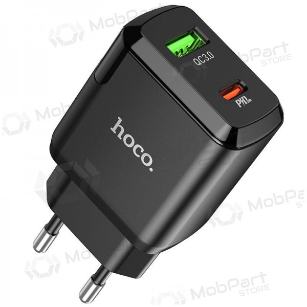 Ladegerät Hoco N5 USB Quick Charge 3.0 + PD 20W (3.1A) (Schwarz)
