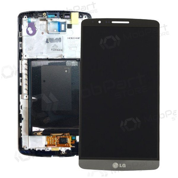 LG D855 Optimus G3 Display (Schwarz) (mit Rahmen) (gebraucht grade B, original)