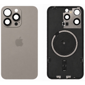 Apple iPhone 15 Pro Max rückseitige Abdeckung (grau) (Premium)