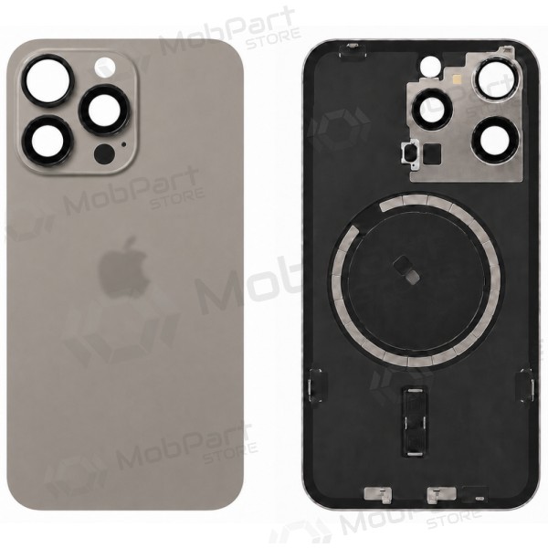 Apple iPhone 15 Pro Max rückseitige Abdeckung (grau) (Premium)