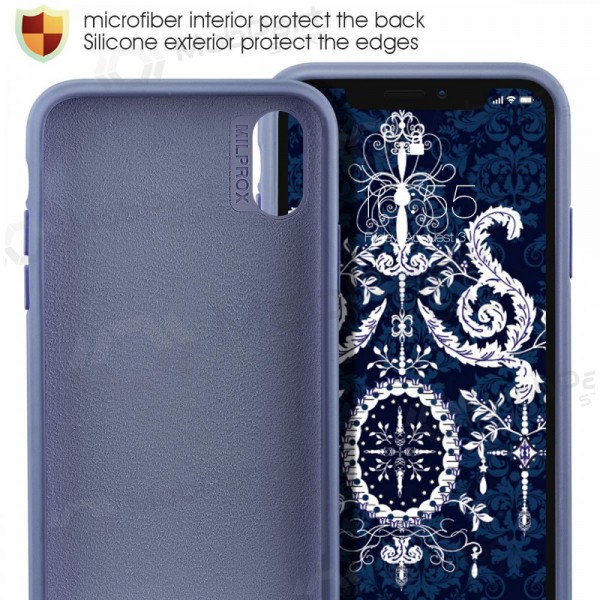 Apple iPhone 11 Pro Max hülle - Liquid Silicone 2.0mm (lavendelgrau)
