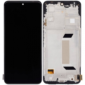 Xiaomi Redmi Note 12 5G, Poco X5 5G bildschirm (schwarz) (mit rahmen) (original)