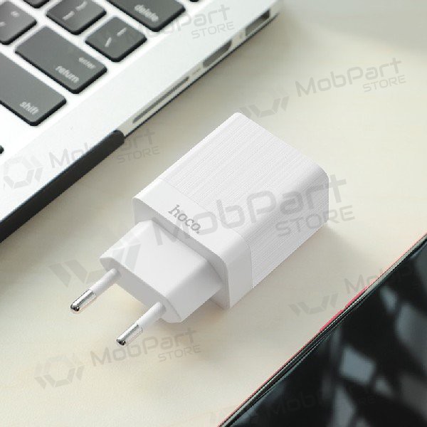 Ladegerät HOCO C51A Prestige power Dual USB (5V 3.4A) (Weiß)