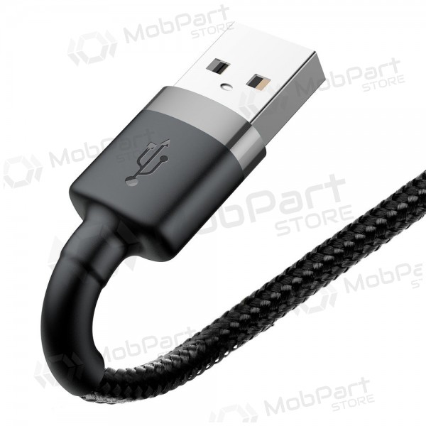 USB Kabel Baseus Cafule USB-A to Lightning 2.4A 1.0m Grau-Schwarz CALKLF-BG1