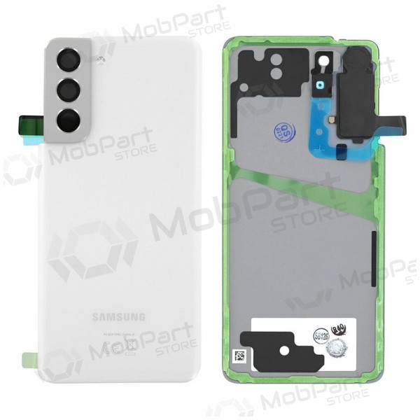 Samsung G991 Galaxy S21 5G Rückseite Akkudeckel (Phantom White) (gebraucht grade C, original) Samsung G991 Galaxy S21 5G Rückseite Akkudeckel (Phantom White) (gebraucht grade C, original)