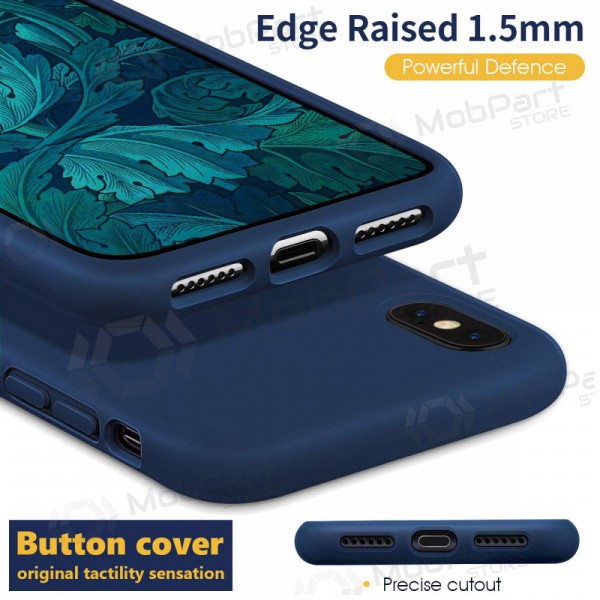 Apple iPhone 12 Pro hülle - Liquid Silicone 1.5mm (dunkelblau)