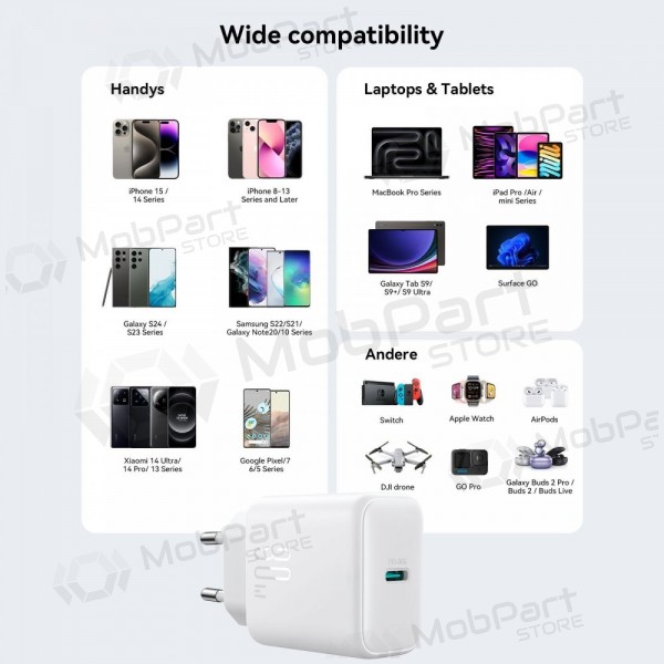Ladegerät Joyroom JR-TCF24 USB-C PD30W Weiß