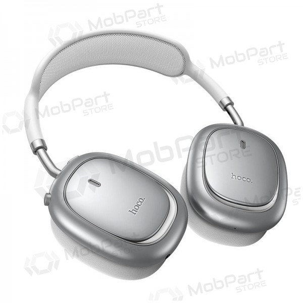 Kabellose Kopfhörer mit Mikrofon Hoco W68 ANC Bluetooth silber