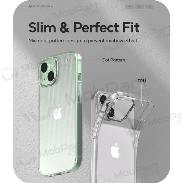 Handyhülle Mercury Jelly Clear Apple iPhone 16e transparentes