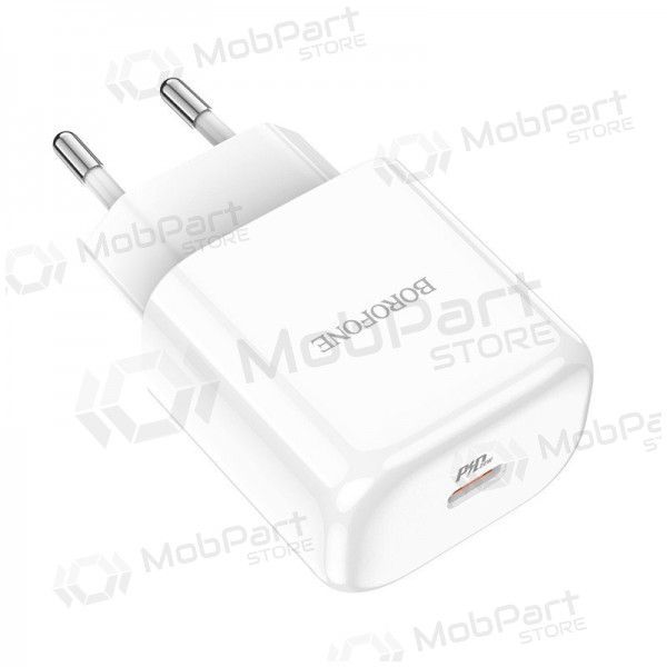 Ladegerät Borofone BN3 Type-C QC 3.0, PD 2.0 20W (Weiß)